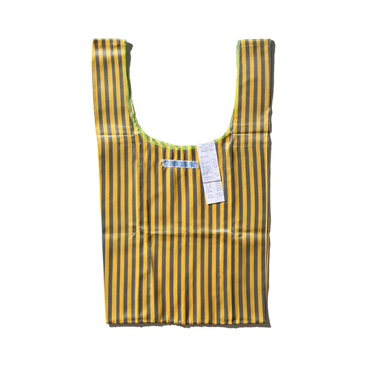 School Tie Fabric Bag Yellow x Gray