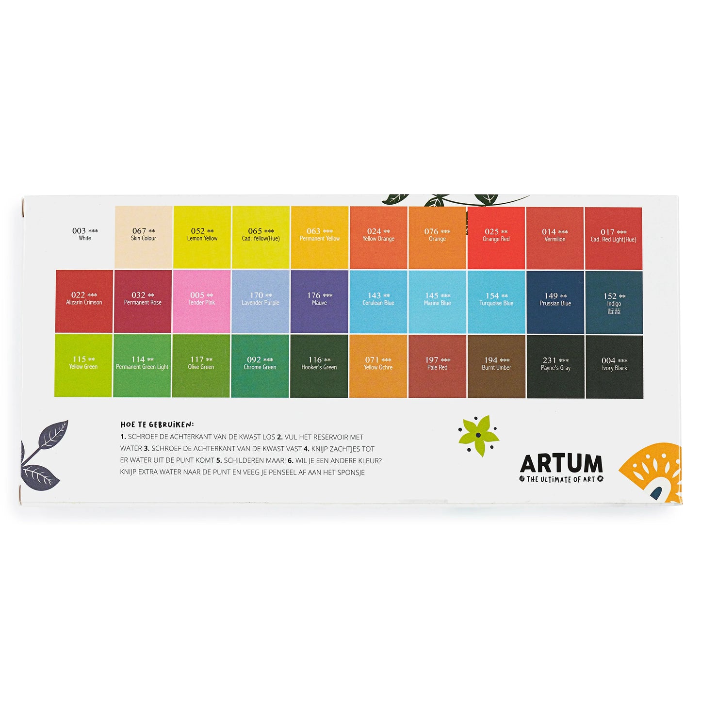 Aquarelverf Multi 30 Kleuren