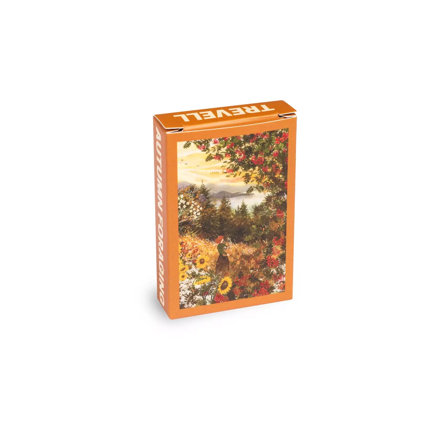 Mini puzzel van 99 stukjes met verschillende tekeningen erop dit is de Autumn foraging