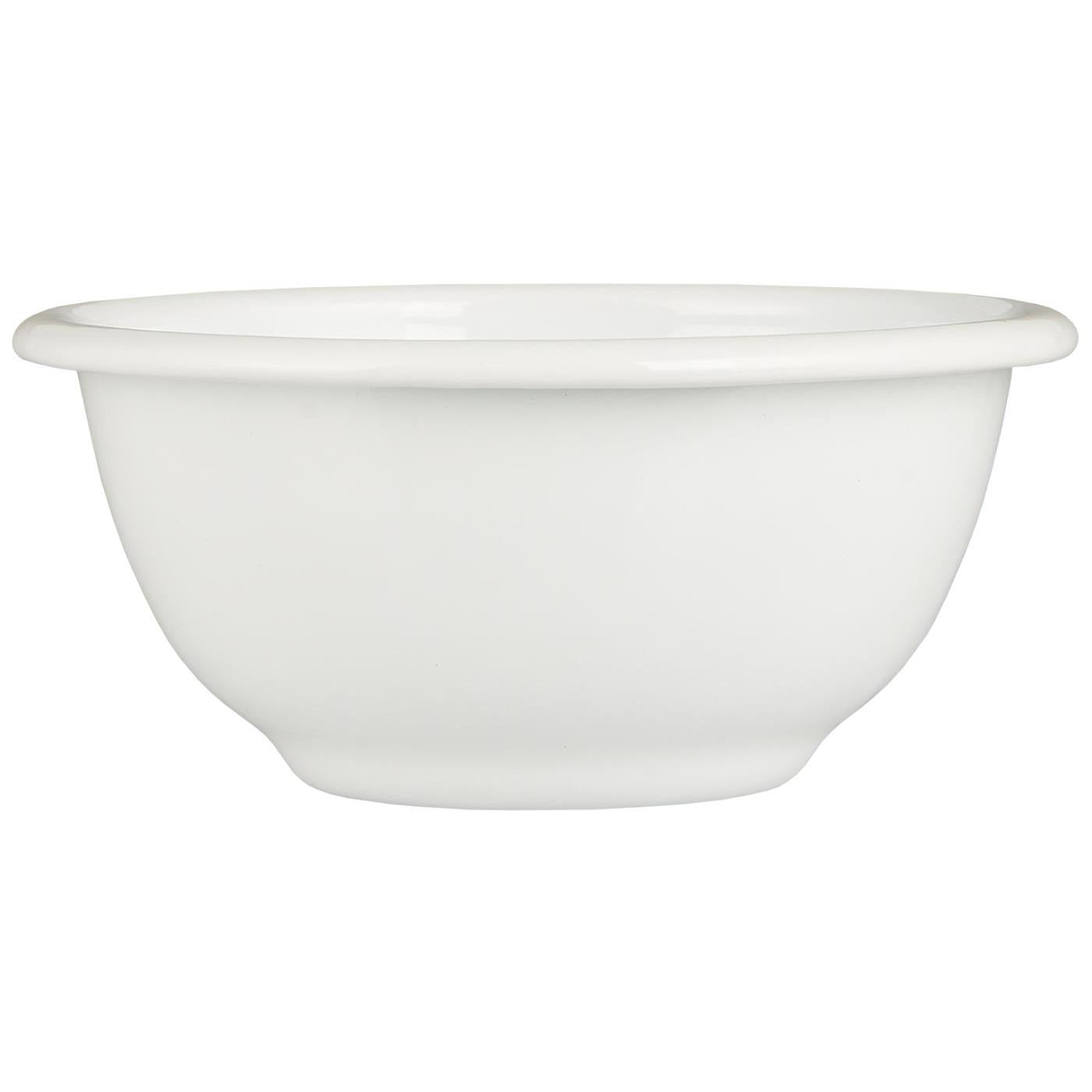 IB Laursen witte kleine emaille ontbijtkom