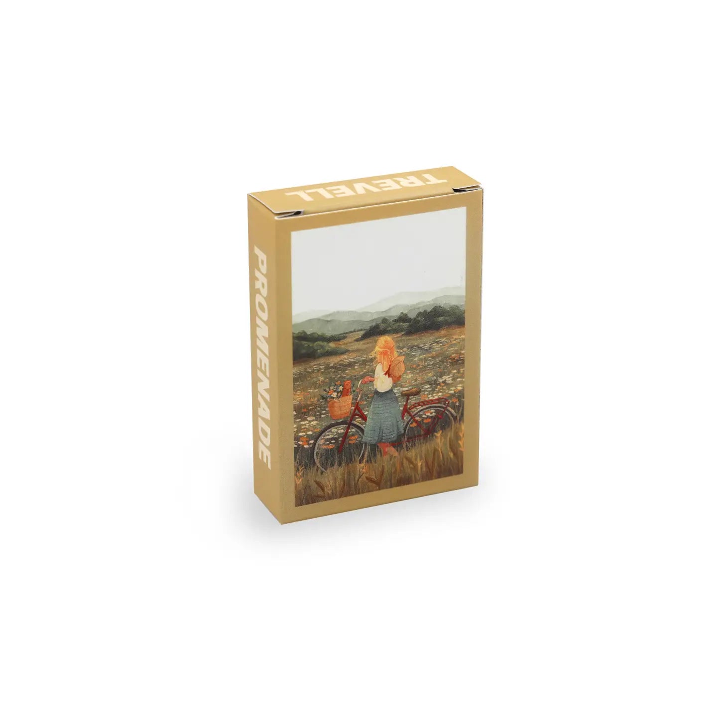 Mini puzzel van 99 stukjes met verschillende tekeningen erop dit is de Promenade