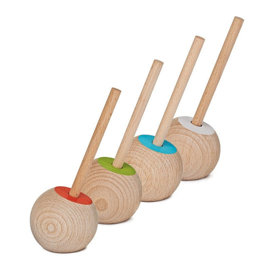 Houten Balpen + Houder