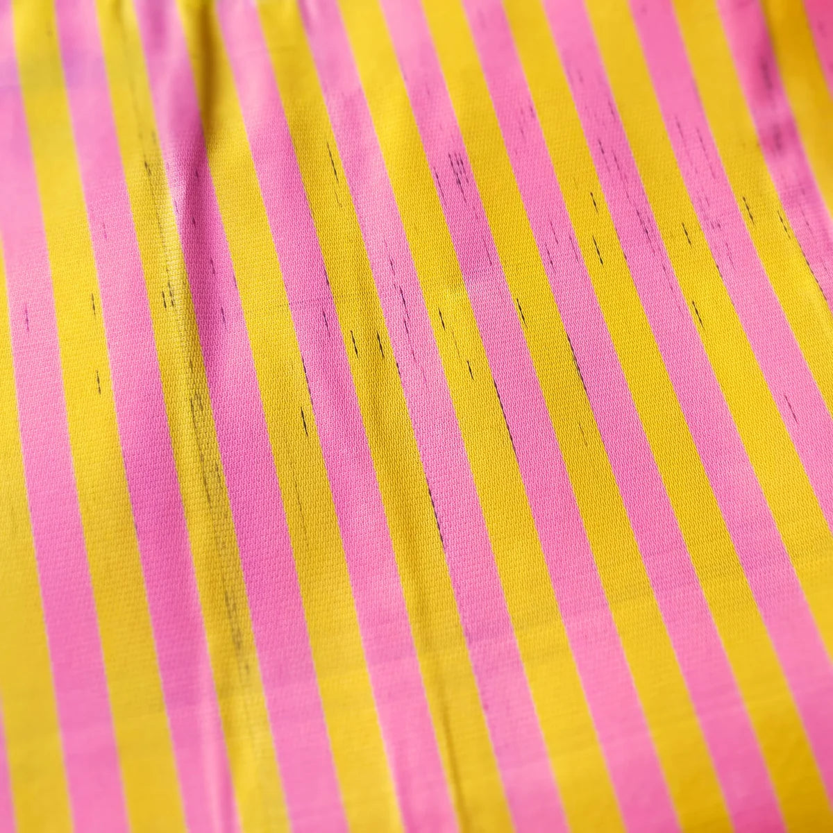 School Tie Fabric Bag Dark Green x Pink