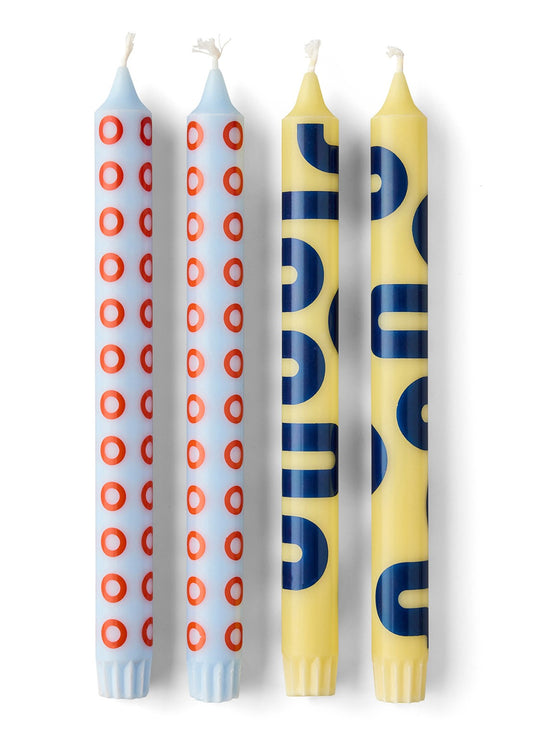 Candles, yellow/mint - EAN 5714356026014 - SKU 22240YB