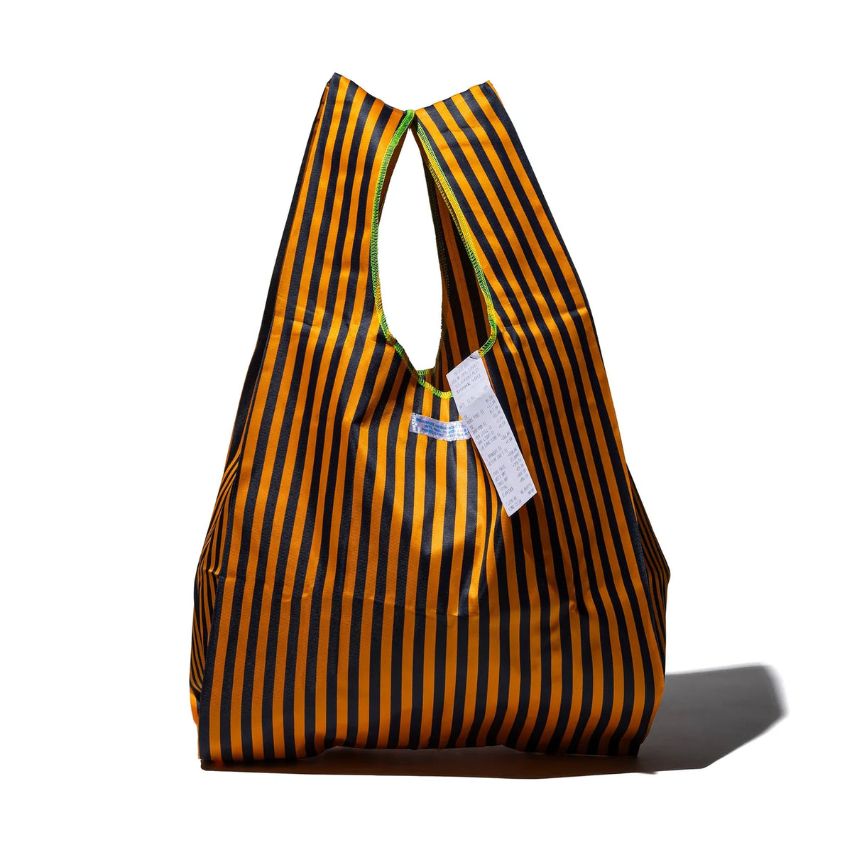 School Tie Fabric Bag Orange x Navy Blue