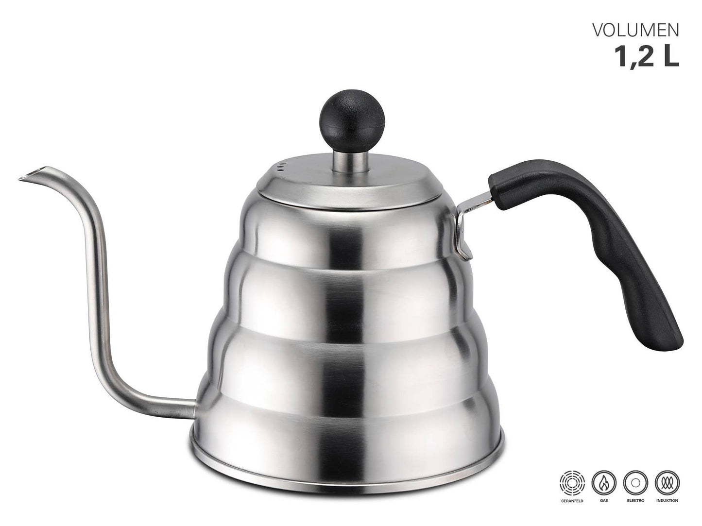 Waterkoker met precisie-uitloop 1,2 l