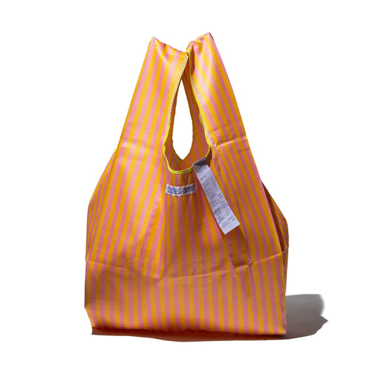 School Tie Fabric Bag Pink x Yellow