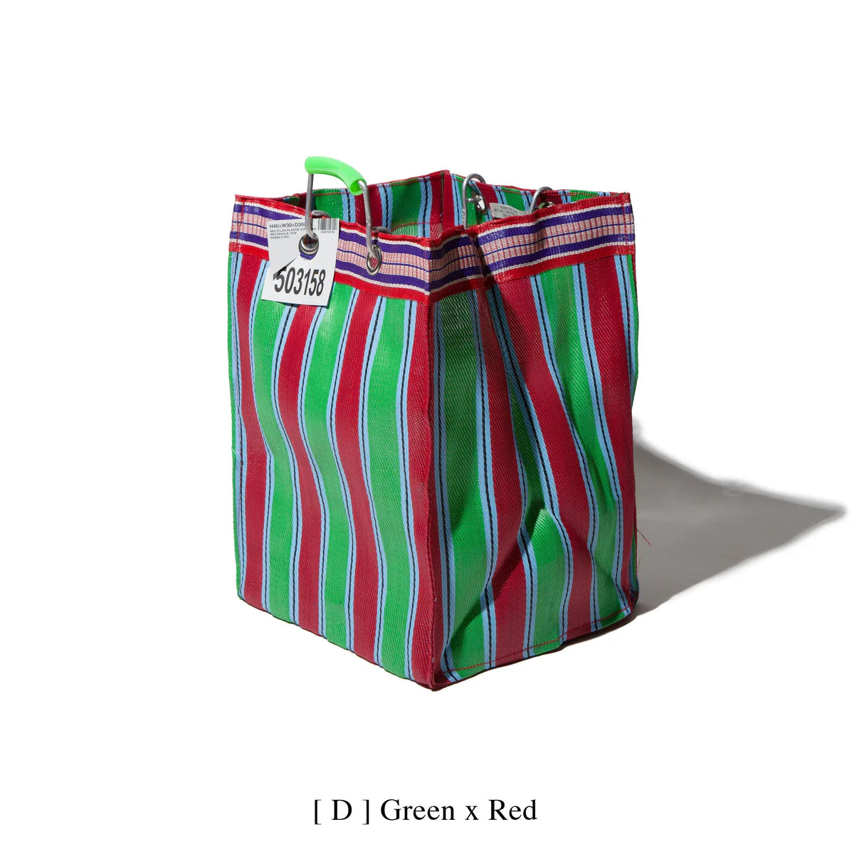 Recycled Plastic Stripe Bag Rectangle D26