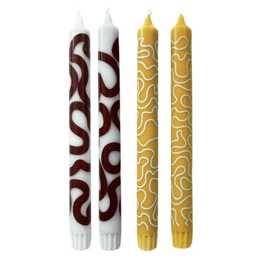 Candles, mint/ochre - EAN 5714356000922 - SKU 22240MO