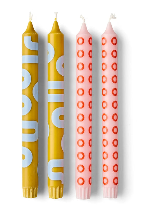 Candles, ochre/rose - EAN 5714356026007 - SKU 22240OR