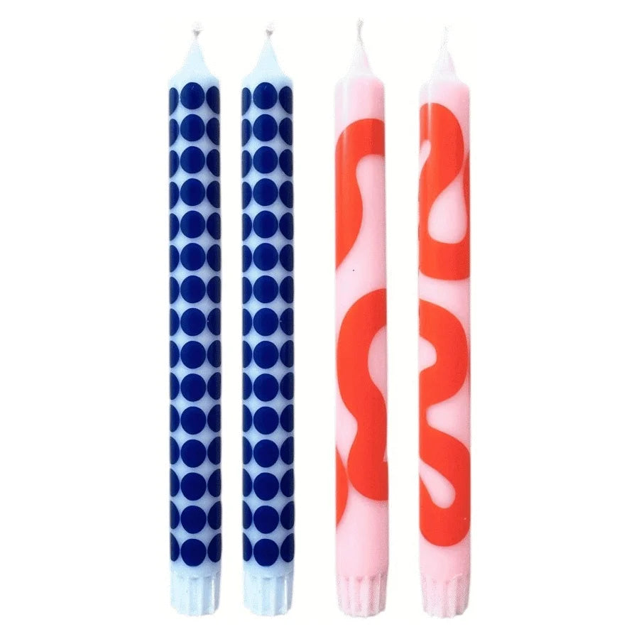 Candles, rose/light blue - EAN 5714356000939 - SKU 22240RLB