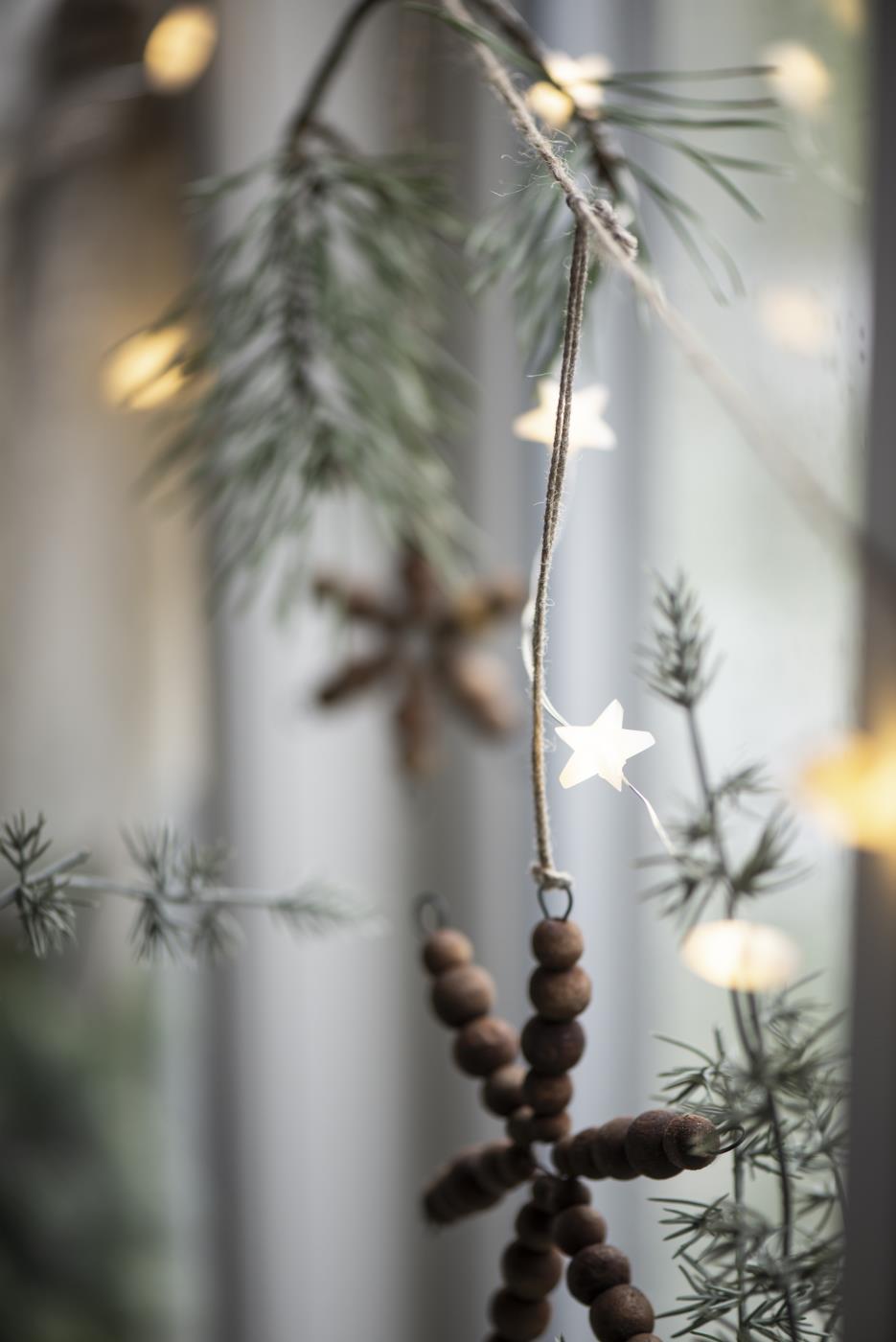 Wire String Lights 40 stars - outdoor - timer 6/18