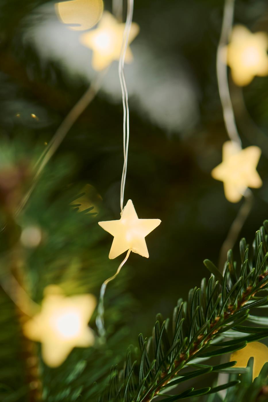 Wire String Lights 40 stars - outdoor - timer 6/18
